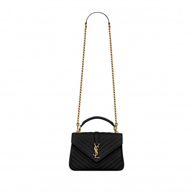 YSL COLLEGE MEDIUM IN QUILTED LEATHER 600279BRM071000 (24*17*6.5cm)